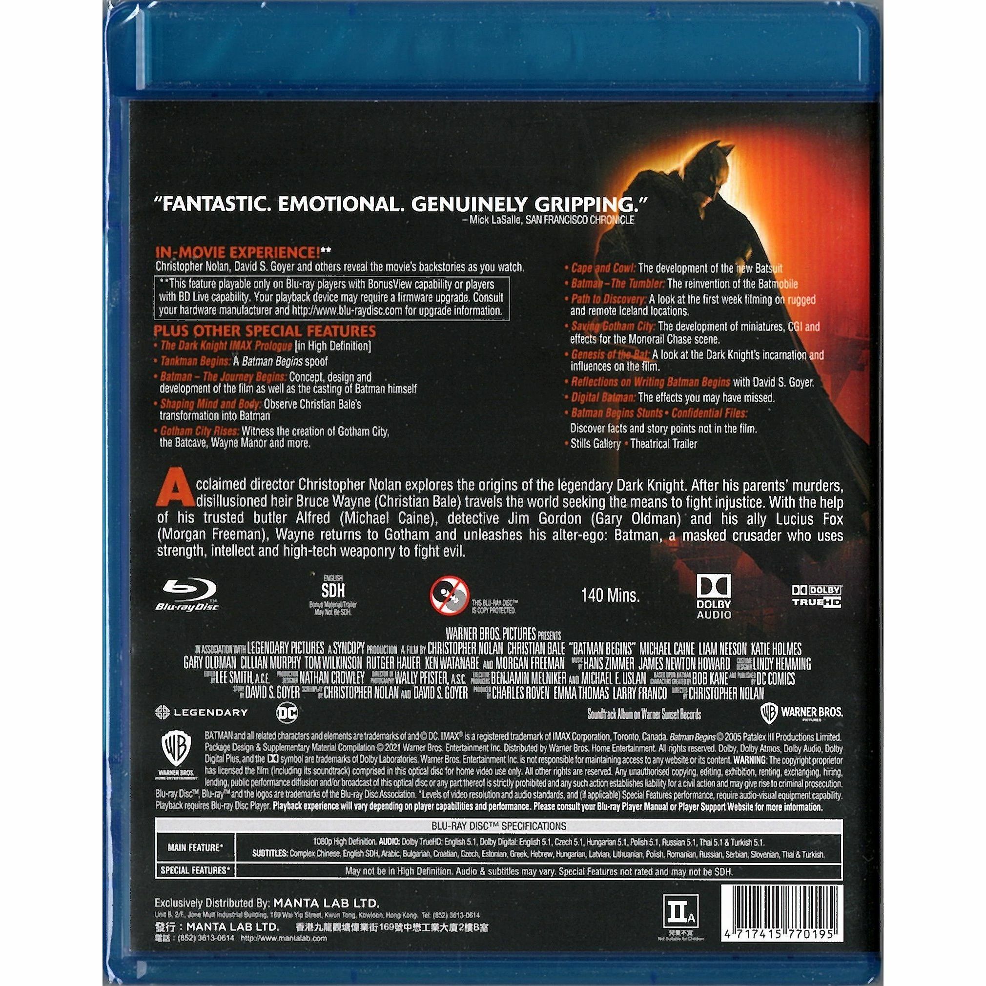 BATMAN BEGINS (Blu-ray)