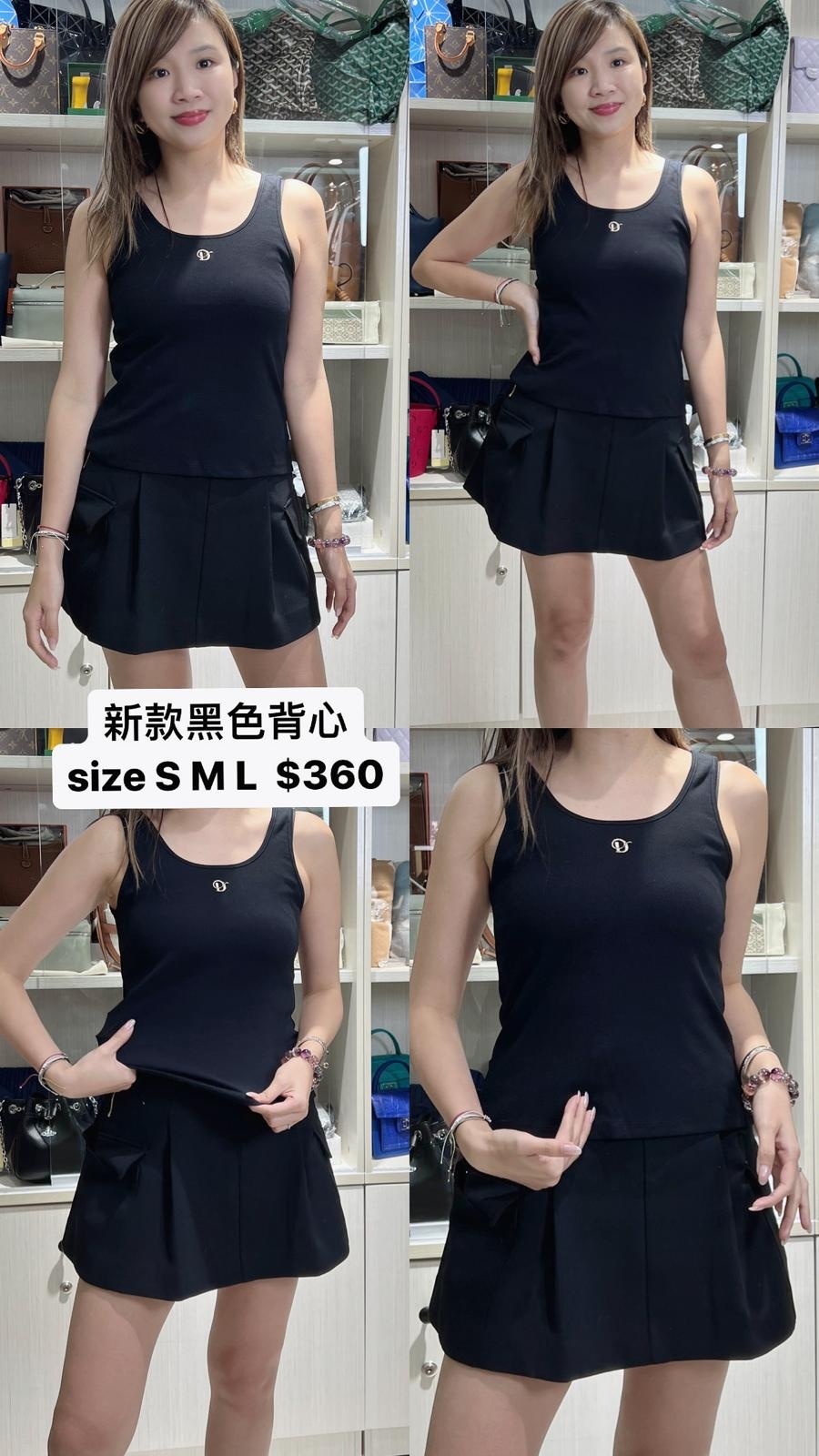 Dalla A 新款黑色背心 -T