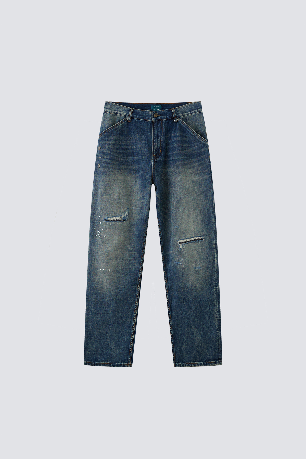 Heavy Washed & Ripped Jeans｜Blue｜Hong Kong Original Design