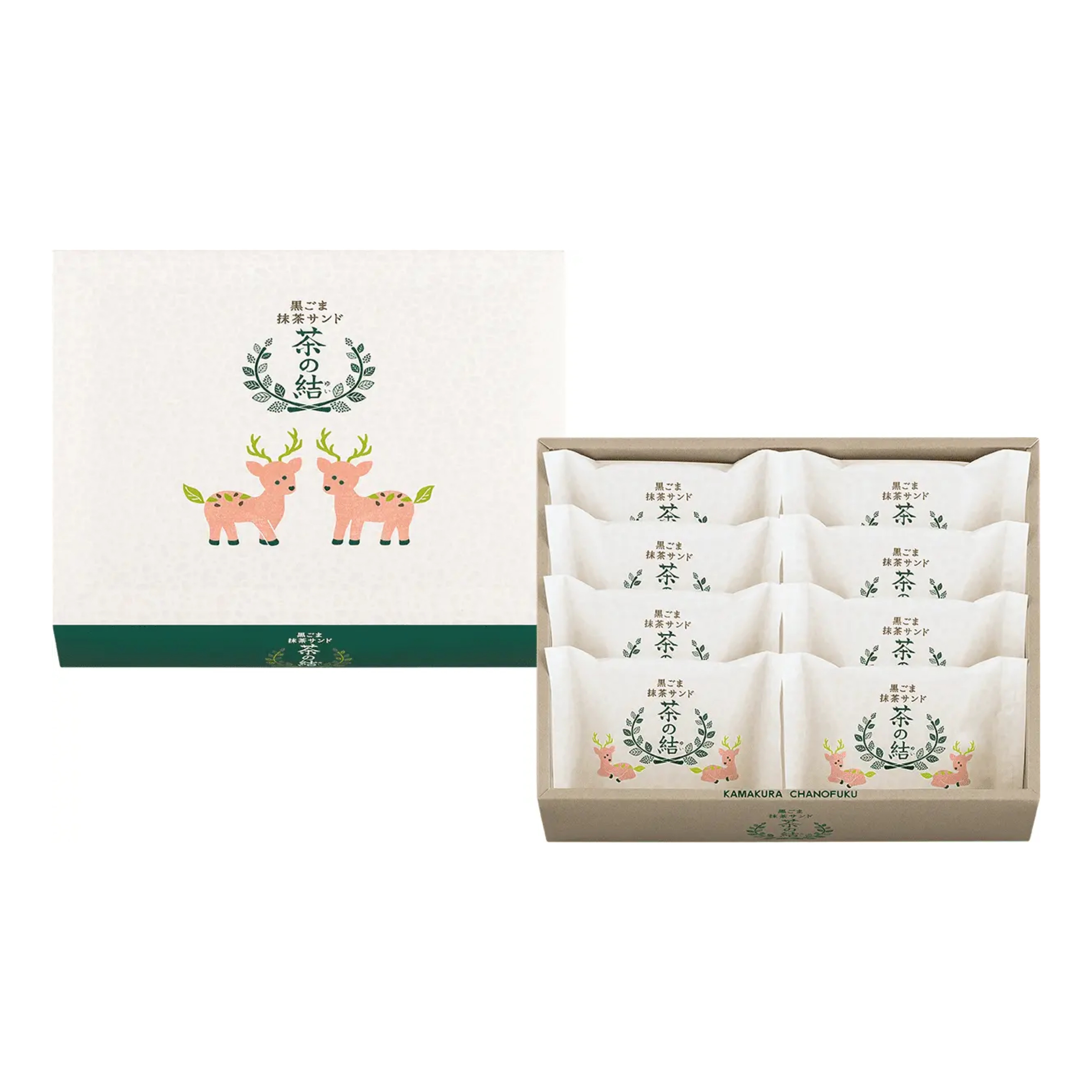 茶の福 ｜茶の結 黑芝麻抹茶夾心餅