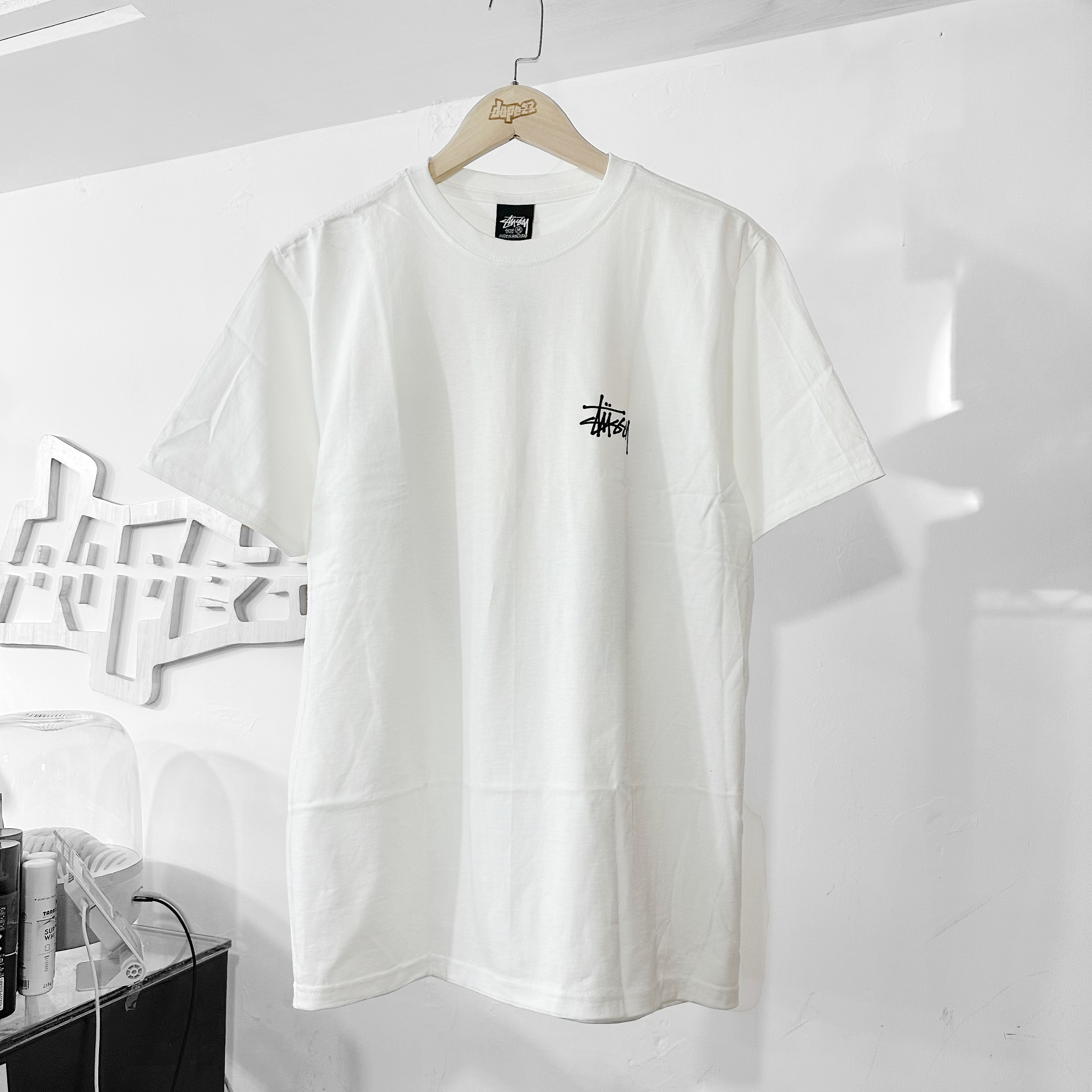 STUSSY SS24 SUNSET TEE WHITE