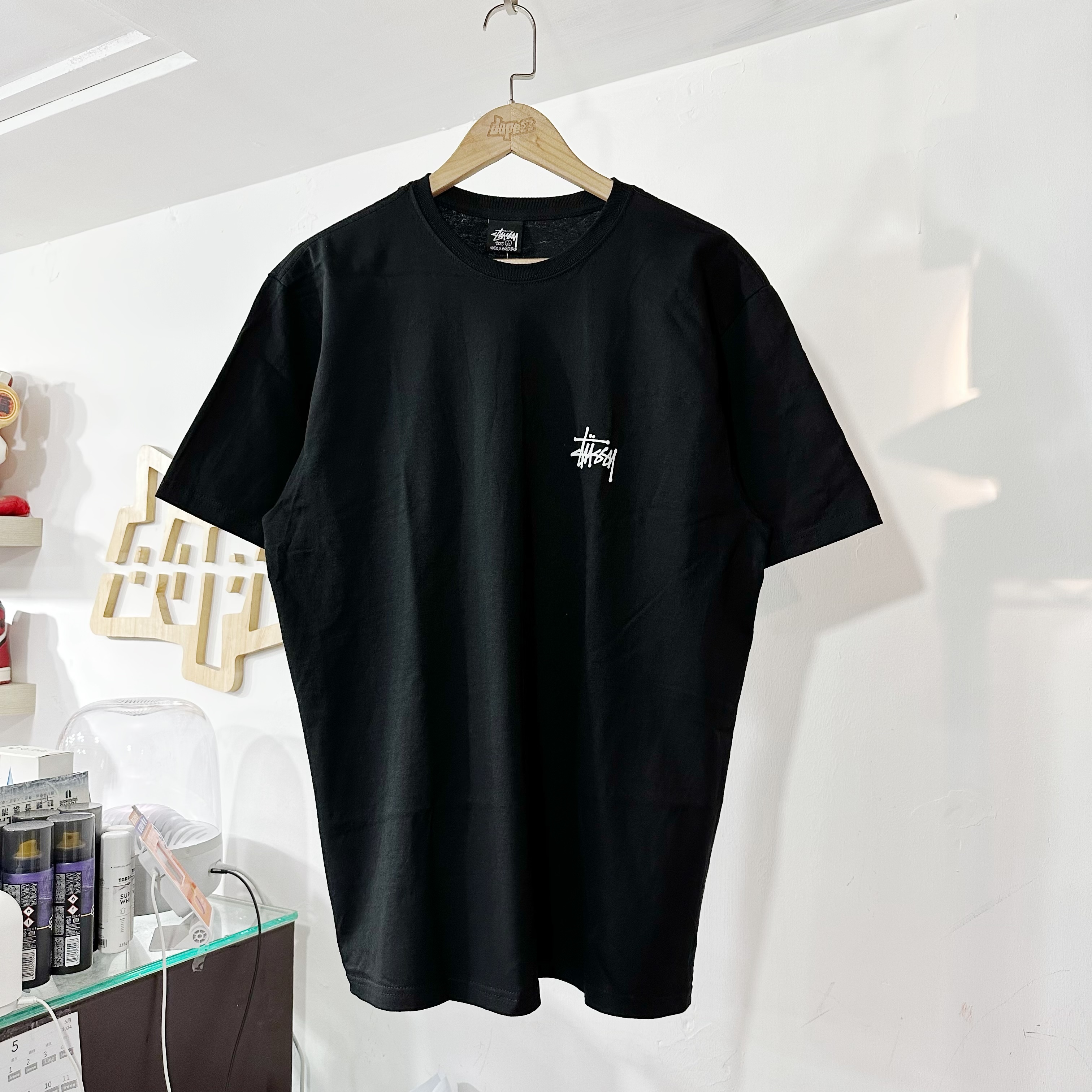 STUSSY SS24 SUNSET TEE BLACK