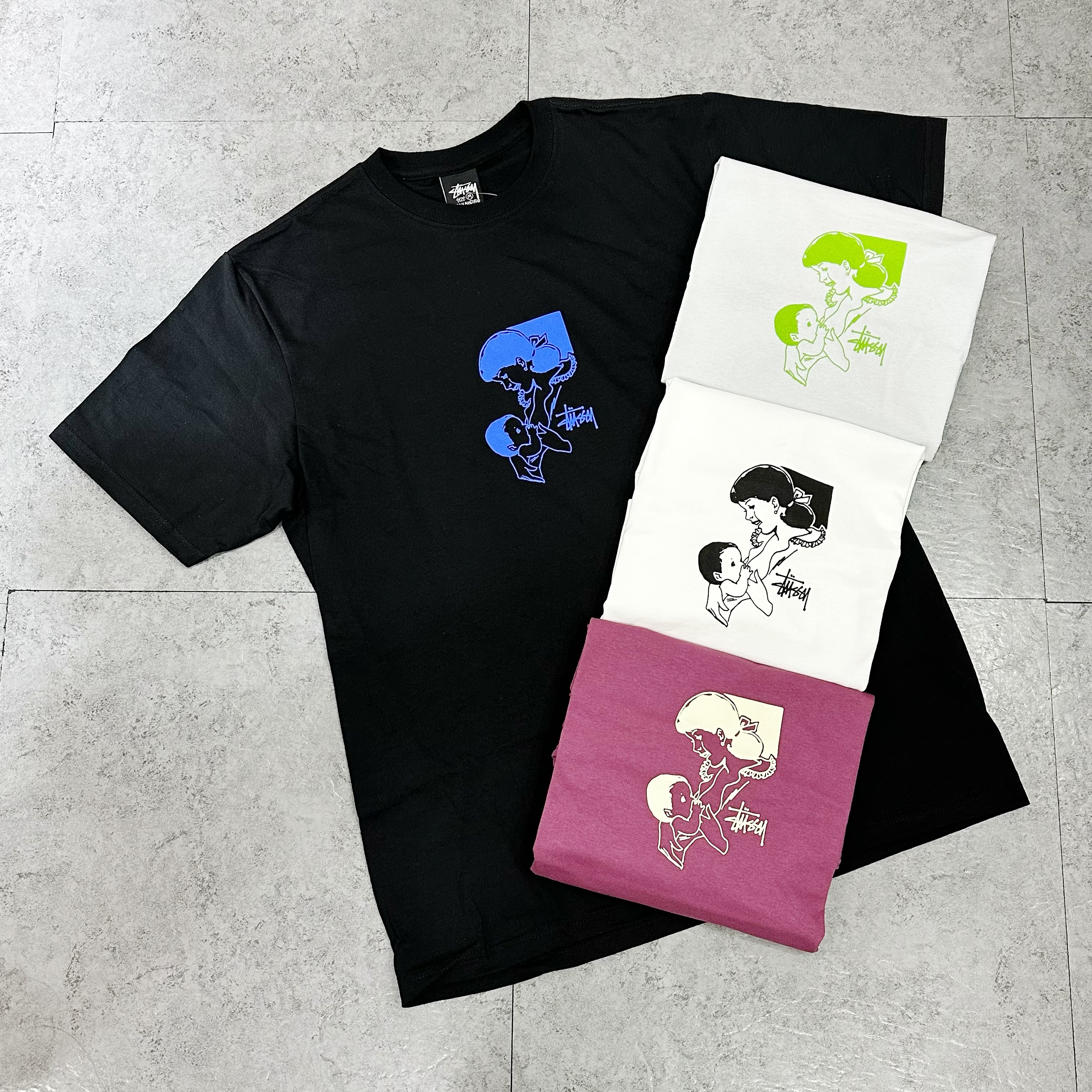 STUSSY SS24 Nurture Tee Black
