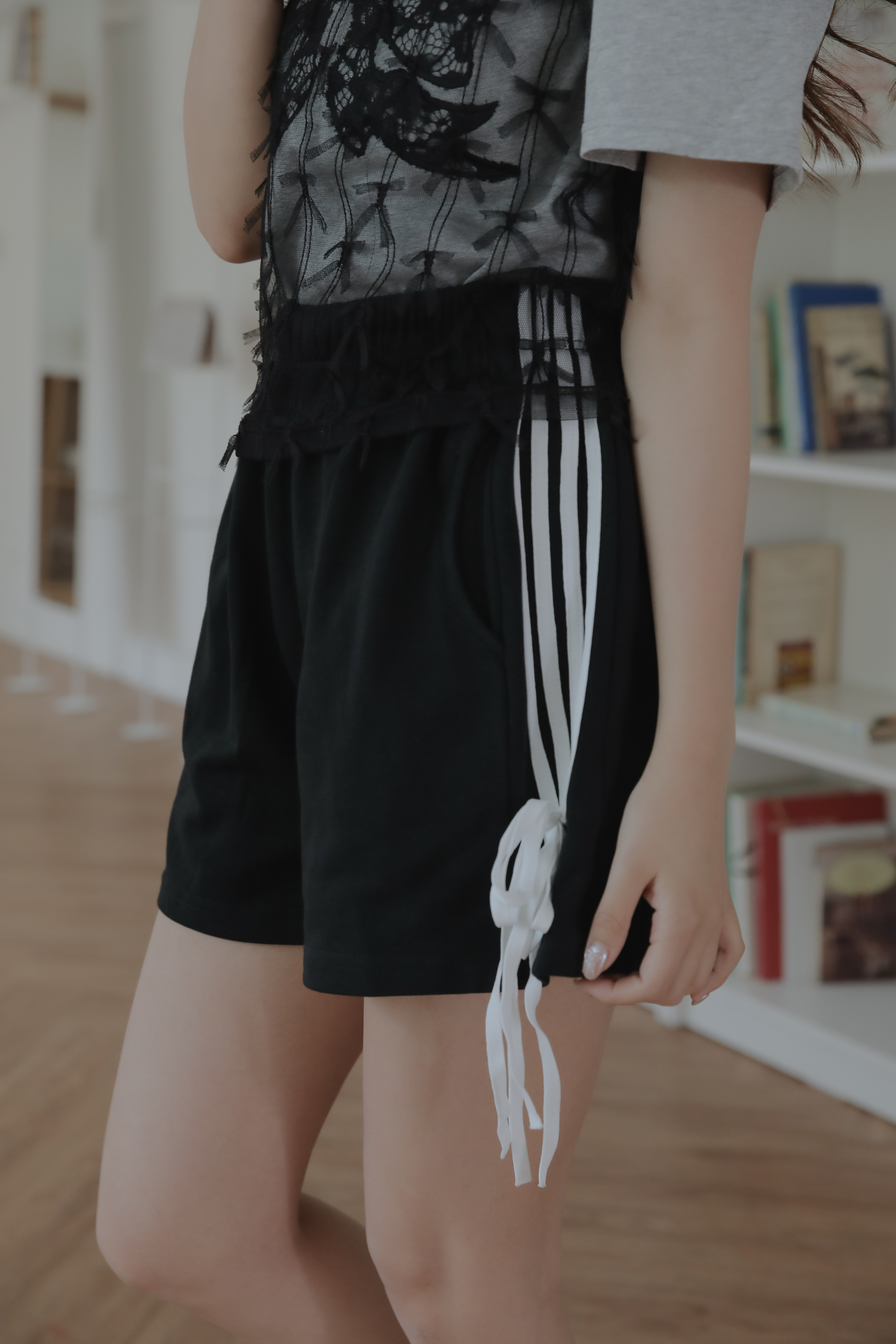 【Discount】3 Line Ribbon Shorts #短褲