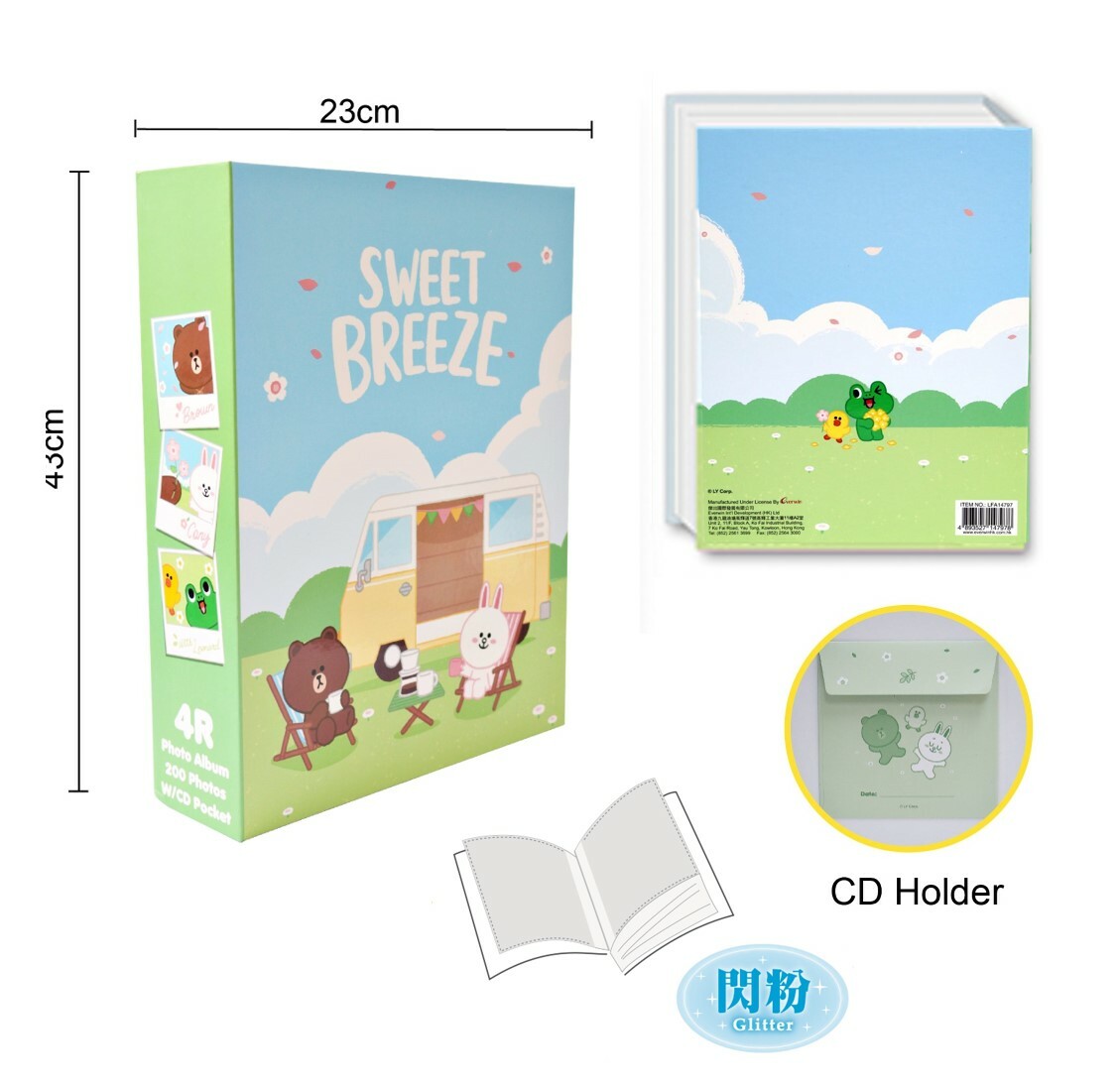 LINE FRIENDS - 4R-200 相簿連CD套