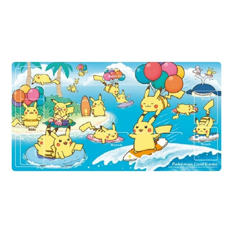 Pokemon Card Game 卡墊 衝浪皮卡丘&飛天皮卡丘