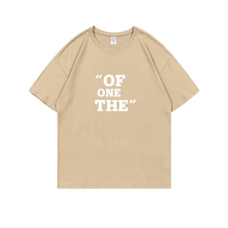 Loose short-sleeved T-shirt (S-4XL khaki) [Please contact customer service to confirm the shipping size after placing an order] 