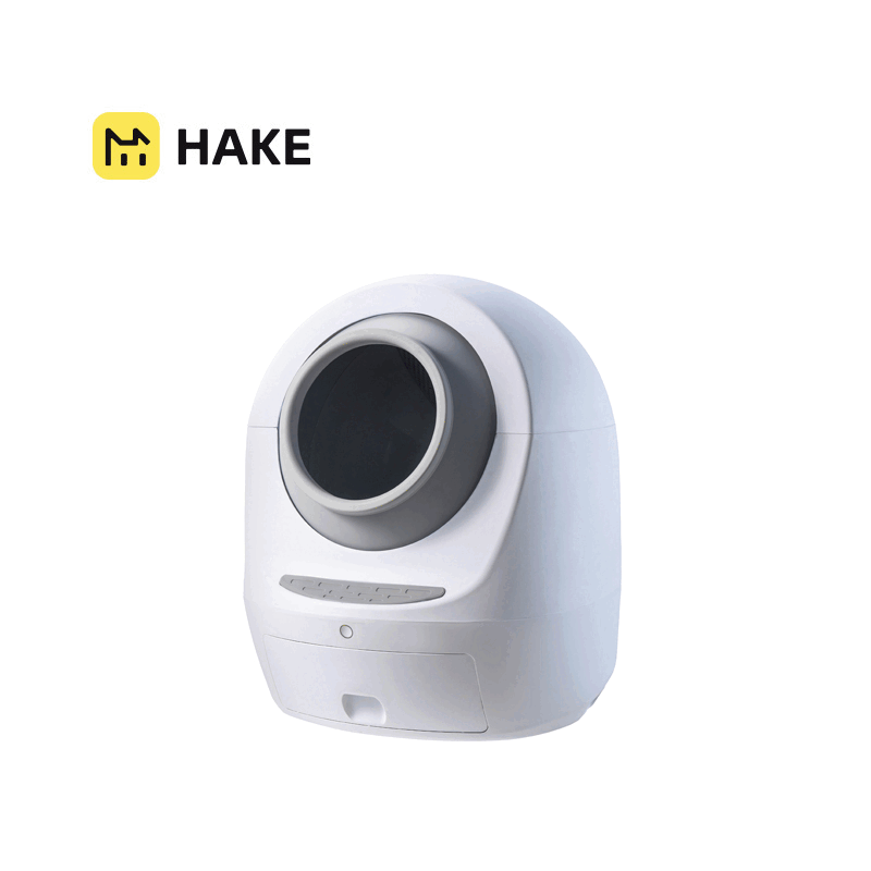 【宅配免運展示機】HAKE黑咔 AI 抗菌自動貓砂機*附除味棉一包兩片與集便袋一捲