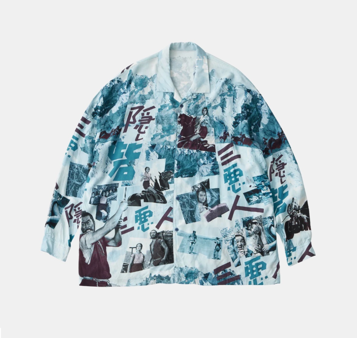 PORTER CLASSIC ALOHA LONG SHIRT THREE VILLAINS OF THE HIDDEN FORTRESS 隠し砦の三悪人 (黒澤明) - PRE ORDER ITEM (預訂中)