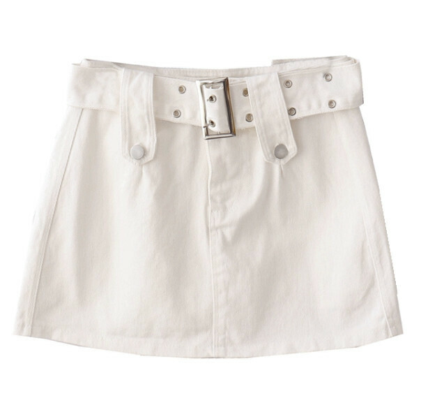 Hot selling short skirt [White] [M-L] (please contact customer service to confirm the delivery size after placing the order)