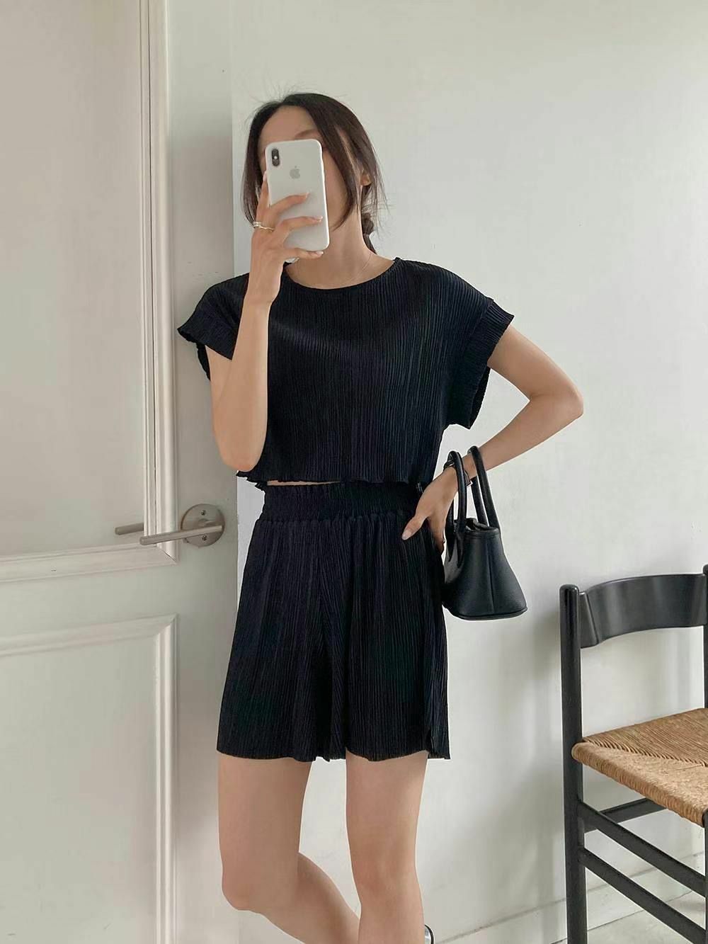 SET#14363 🤎爽爽暗紋套裝