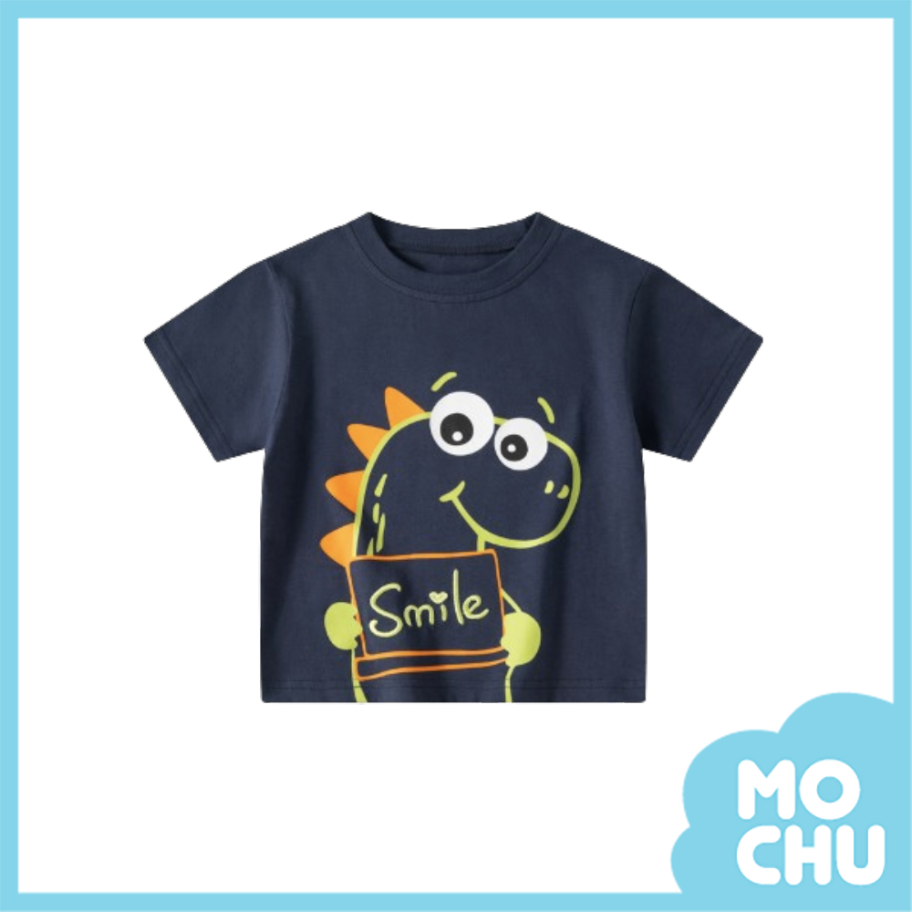 恐龍微笑抱抱短袖上衣(二色)