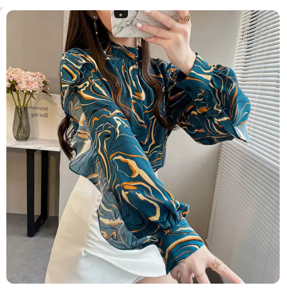 熱賣長袖百搭襯衫(藍色 尺碼:S-3XL)(下單後請聯絡客服確認發貨尺碼)