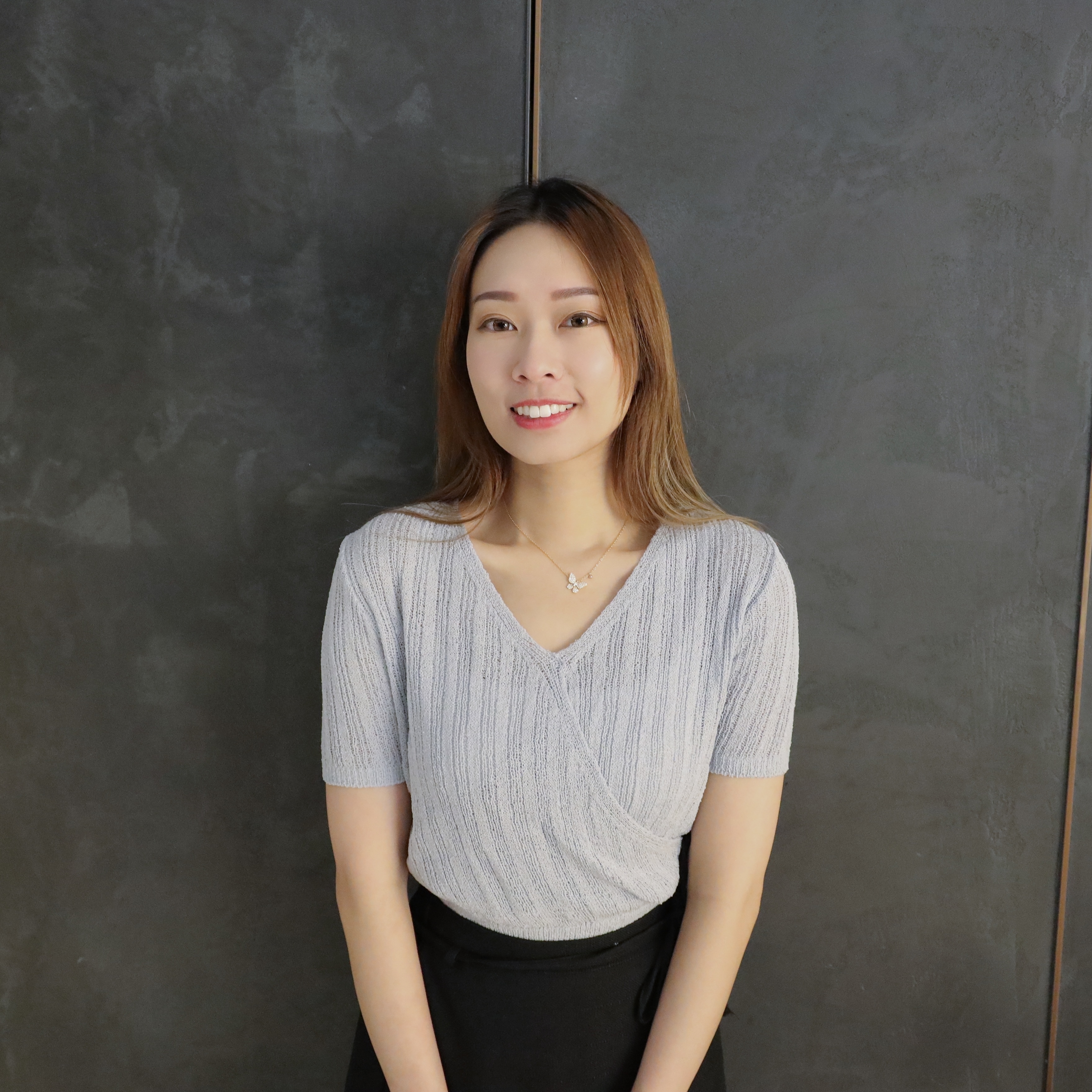 ||TOP491|| BASIC夏日薄中袖直紋v領TOp