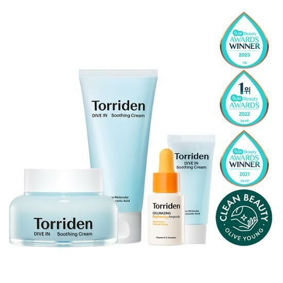 KR Torriden低分子透明質酸保濕舒緩啫喱面霜套裝