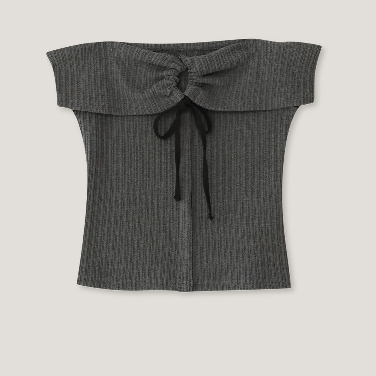 [YUSE] STRING OFF SHOULDER TOP