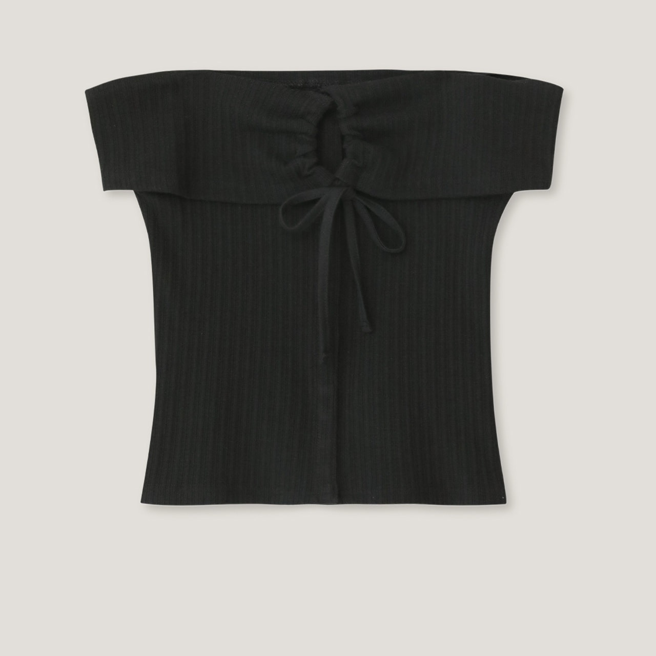 [YUSE] STRING OFF SHOULDER TOP