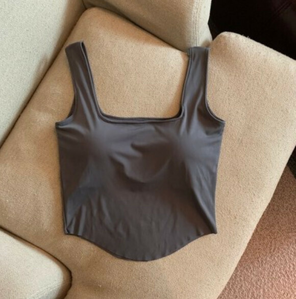 Summer Ice Ribbon Chest Padded Vest (Grey) [One Size]