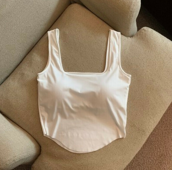 Summer Ice Ribbon Chest Padded Vest (White) [One Size]