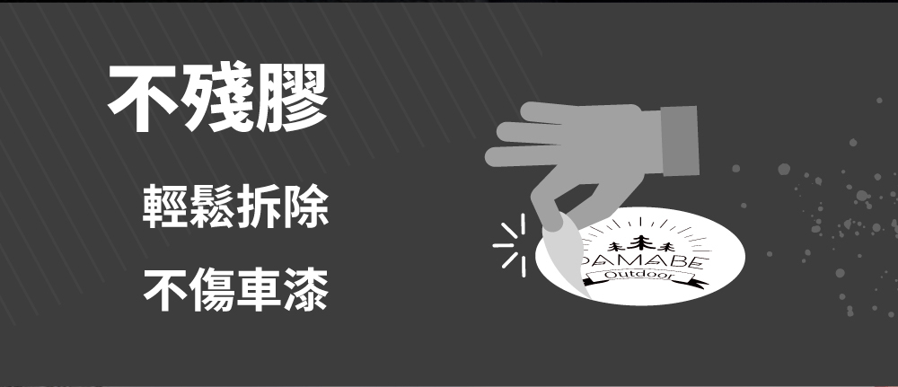 不殘膠，輕鬆拆除不傷車漆