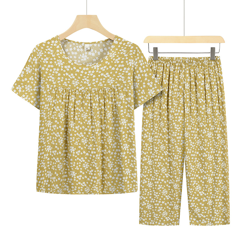 Seniors Short Sleeve Set (XL-4XL No. 11 Color) [Please contact customer service to confirm the shipping size after placing an order]