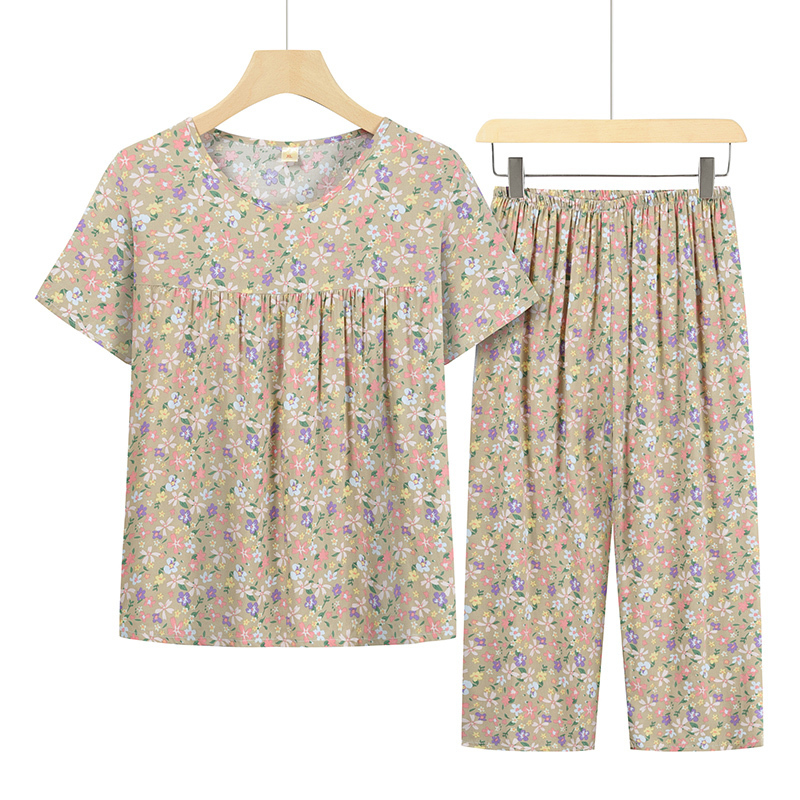 Seniors Short Sleeve Set (XL-4XL 21 Color) [Please contact customer service to confirm the shipping size after placing an order]