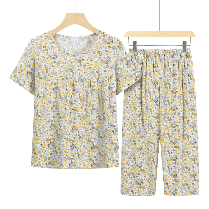 Seniors Short Sleeve Set (XL-4XL 23 Color) [Please contact customer service to confirm the shipping size after placing an order]