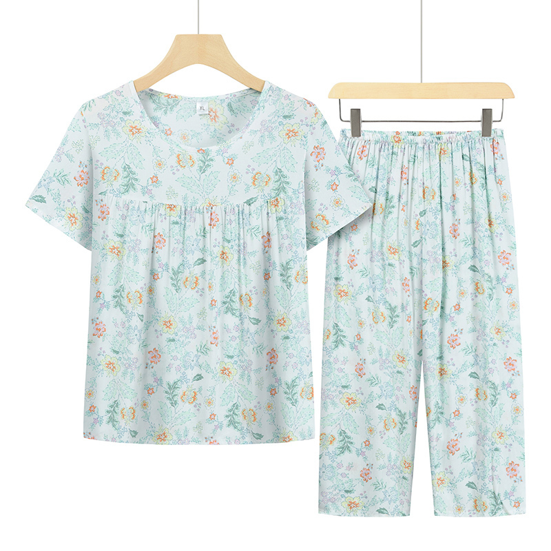 Seniors Short Sleeve Set (XL-4XL 24 Color) [Please contact customer service to confirm the shipping size after placing an order]