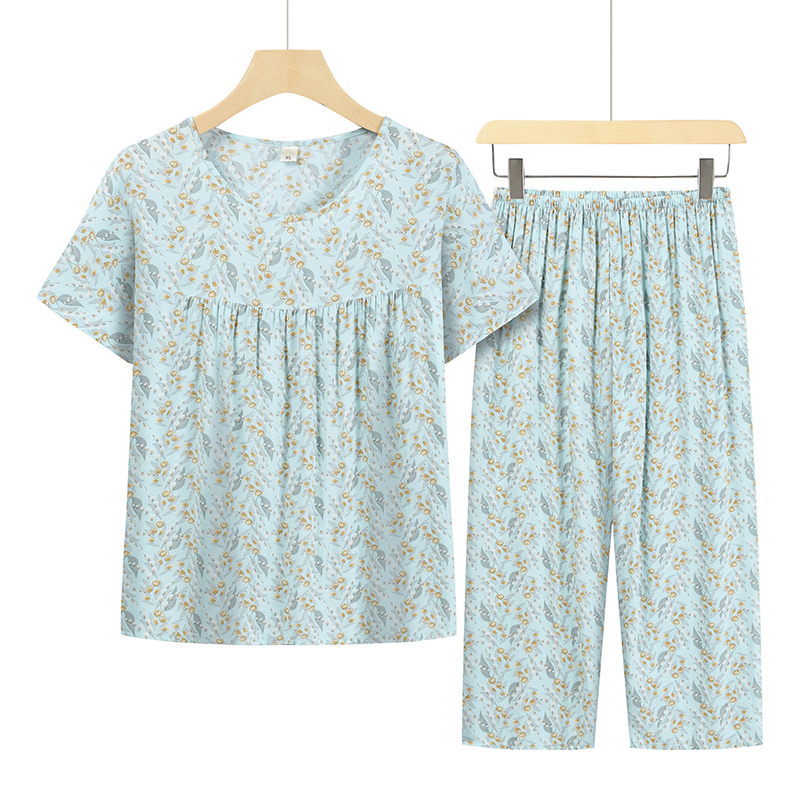 Seniors Short Sleeve Set (XL-4XL 27 Color) [Please contact customer service to confirm the shipping size after placing an order]