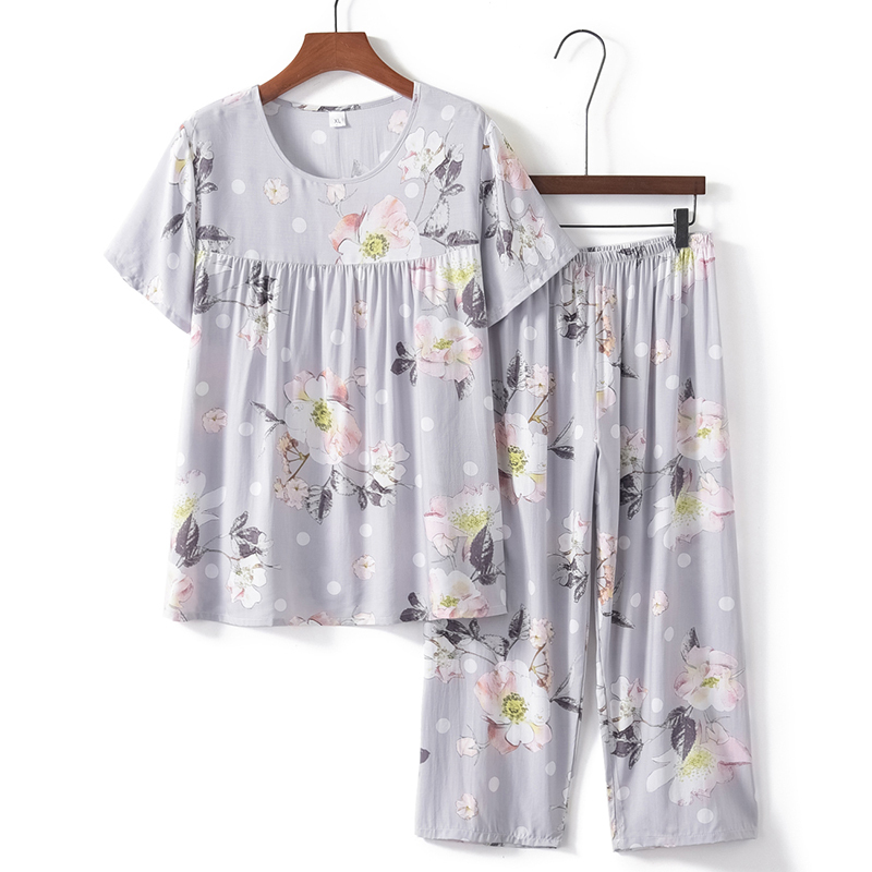 Seniors Short Sleeve Set (XL-4XL No.5 Color) [Please contact customer service to confirm the shipping size after placing an order]