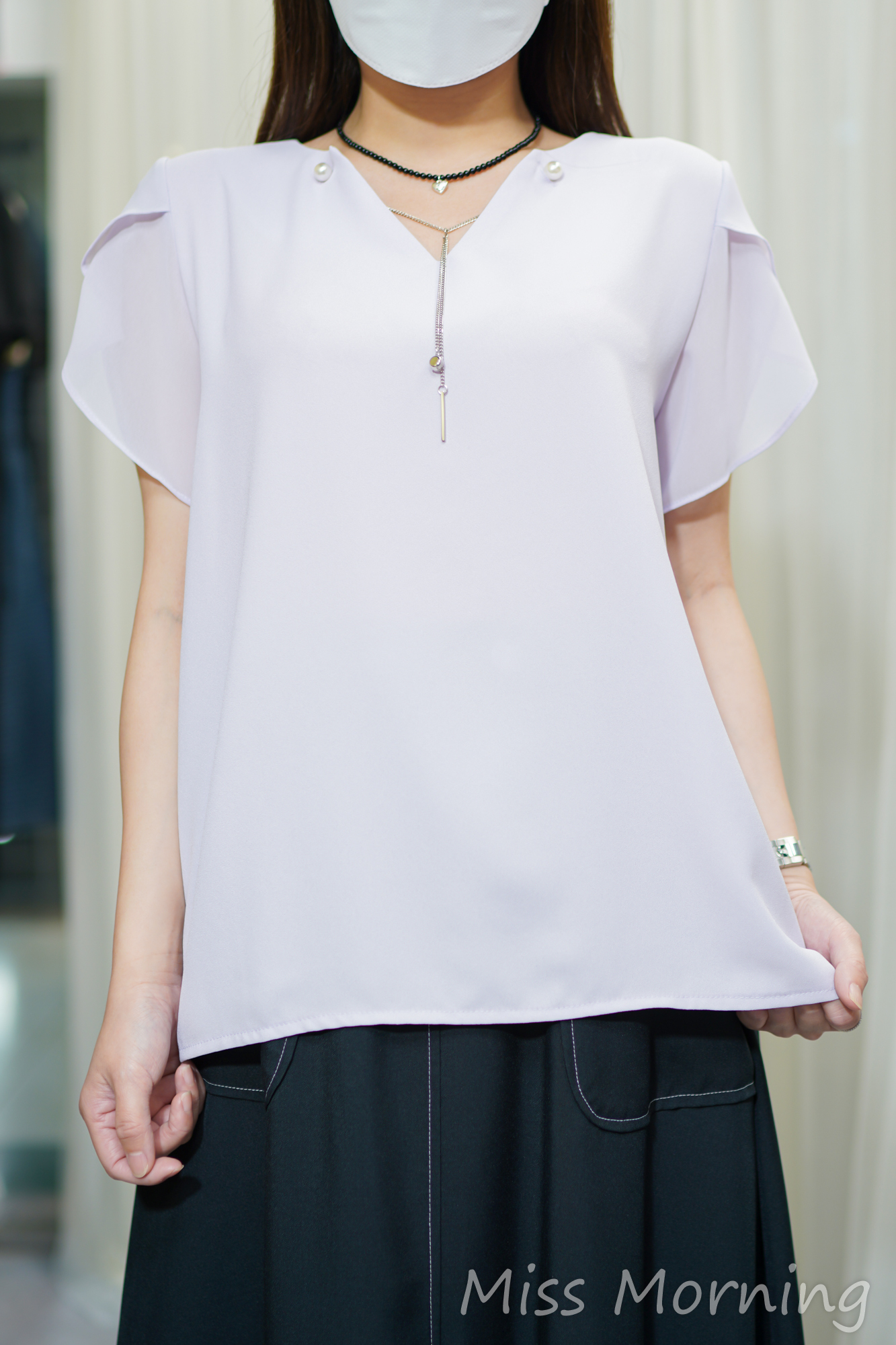 高質雪紡上衣(13888)