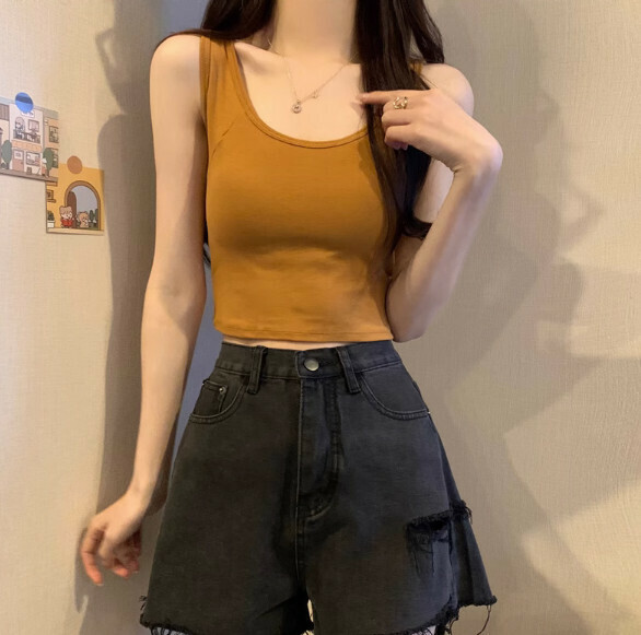 Summer Back Cross Vest (Turmeric) [One Size]