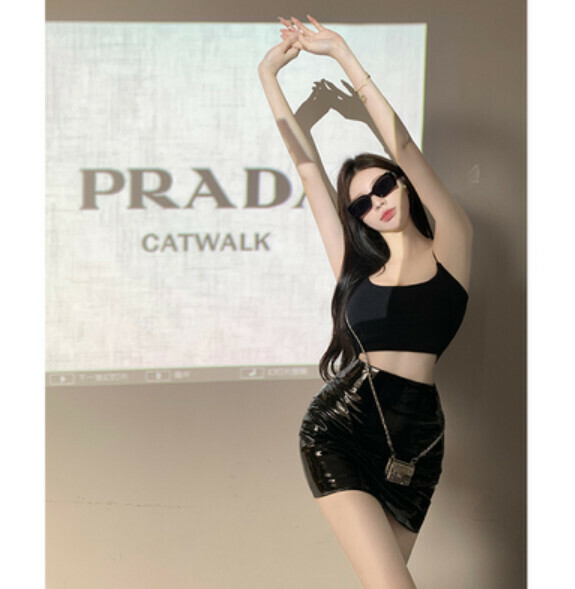 Summer short vest with chest pad (black) [Size: S-L] [Contact customer service to confirm the shipping size after placing an order]