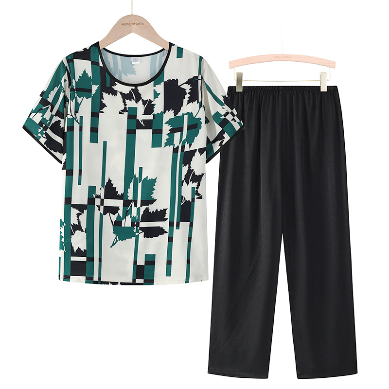 Seniors Short Sleeve Set (XL-4XL Size 8 Color) [Please contact customer service to confirm the shipping size after placing an order]