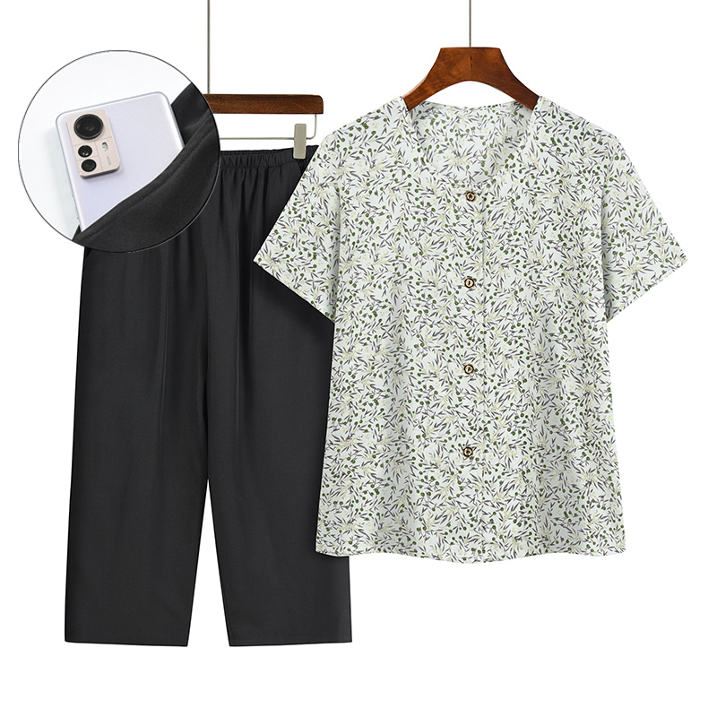 Seniors Short Sleeve Set (XL-4XL Size 2) [Please contact customer service to confirm the shipping size after placing an order]