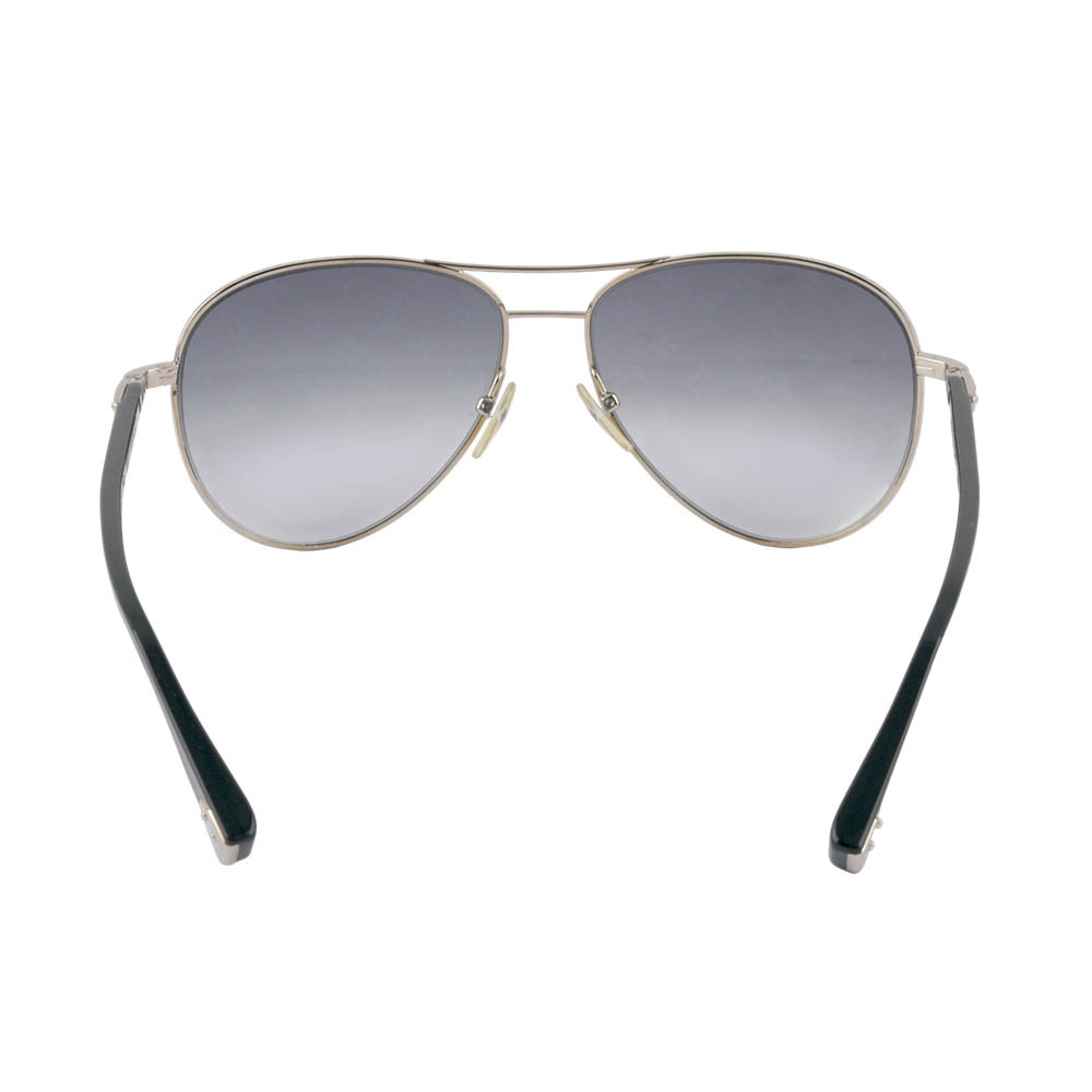 【Louis Vuitton / LV】Monogram 老花飛行眼鏡/太陽眼鏡(黑灰色) Z0165U