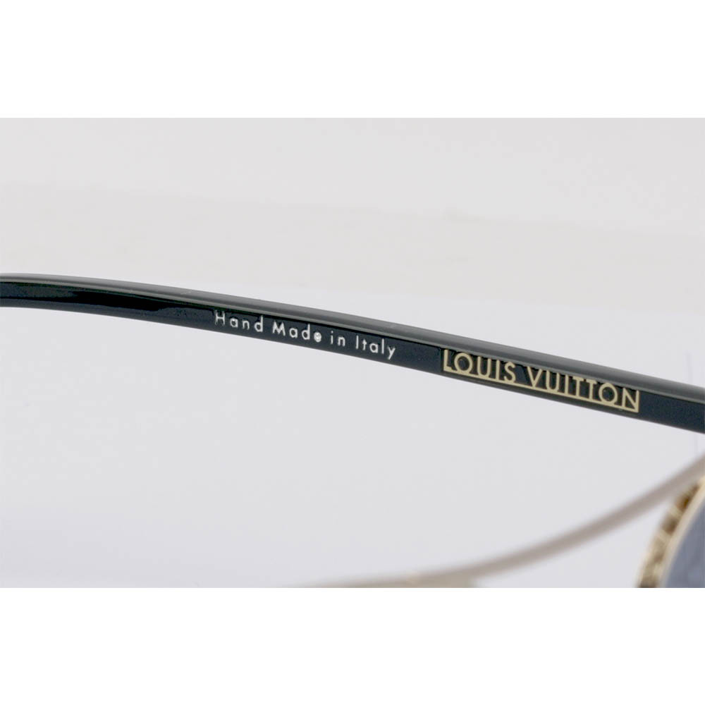 【Louis Vuitton / LV】Monogram 老花飛行眼鏡/太陽眼鏡(黑灰色) Z0165U