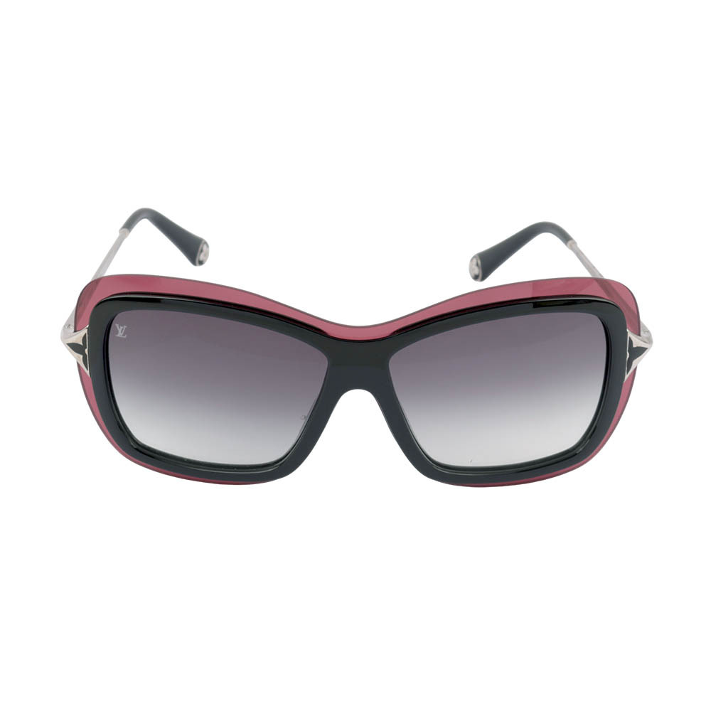 【Louis Vuitton】LV 標誌酒紅外框墨鏡