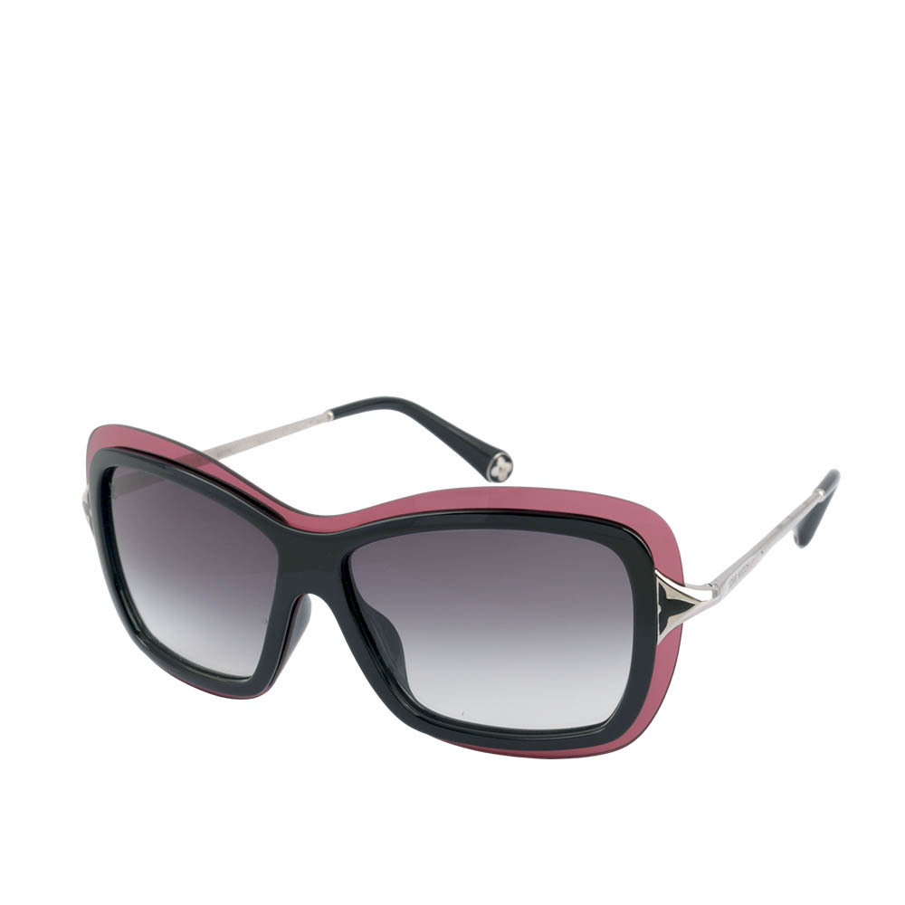 【Louis Vuitton】LV 標誌酒紅外框墨鏡