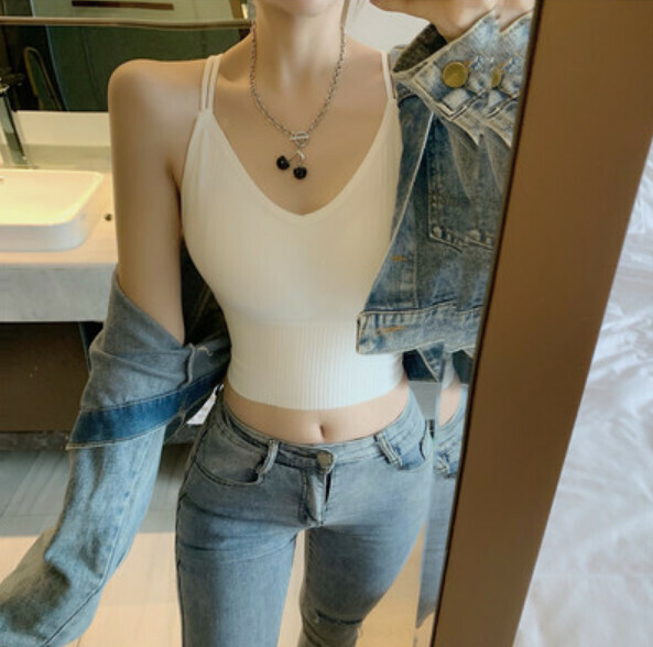 Summer Vest with Chest Padded (White) [One Size]