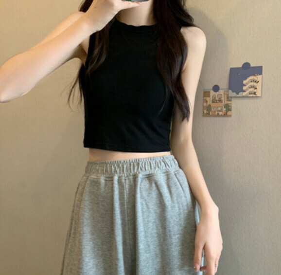 Summer T-shirt with chest pad (black) [one size]
