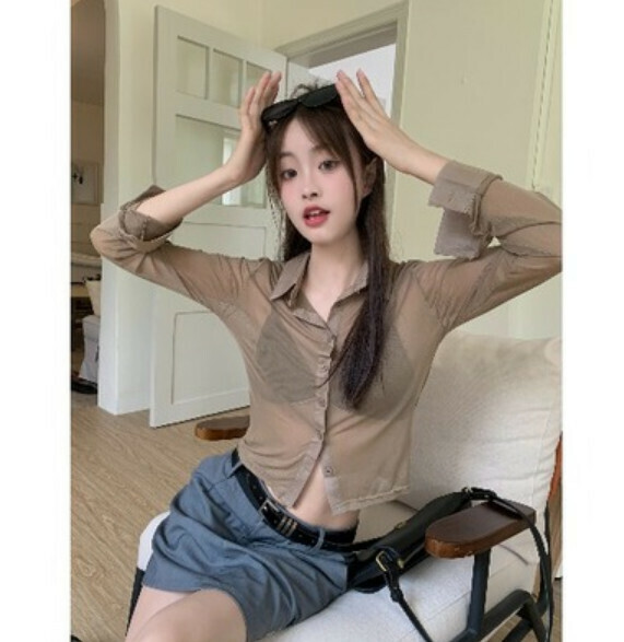 Summer Ice Silk Thin Cardigan (Green) [Size: S-L] [Contact Customer Service to Confirm Shipping Size after Placing an Order]