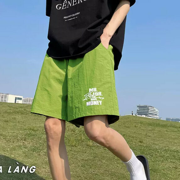 Quick-drying beach shorts for men (green [size S_2XL] (contact customer service to confirm the shipping size after placing an order))