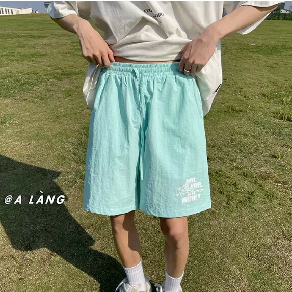 Quick-drying beach shorts for men (light blue [size S_2XL] (contact customer service to confirm the shipping size after placing an order))