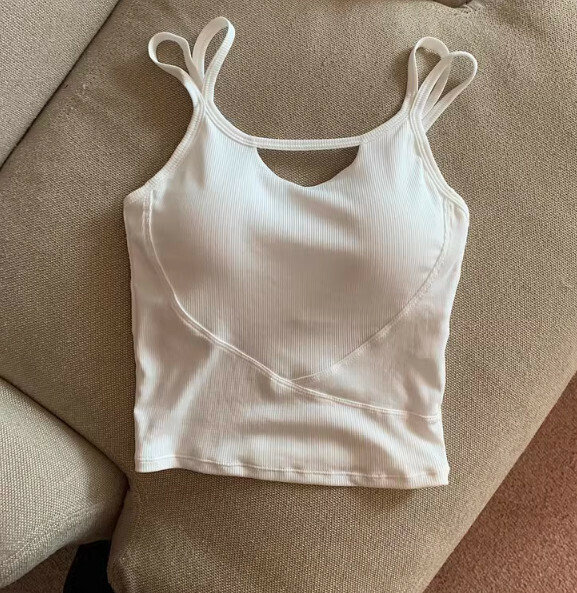 Summer vest with chest pad (white) [Size: S-L] [Contact customer service to confirm the shipping size after placing an order]
