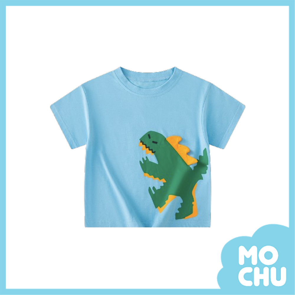 立體背角憤怒恐龍短袖上衣