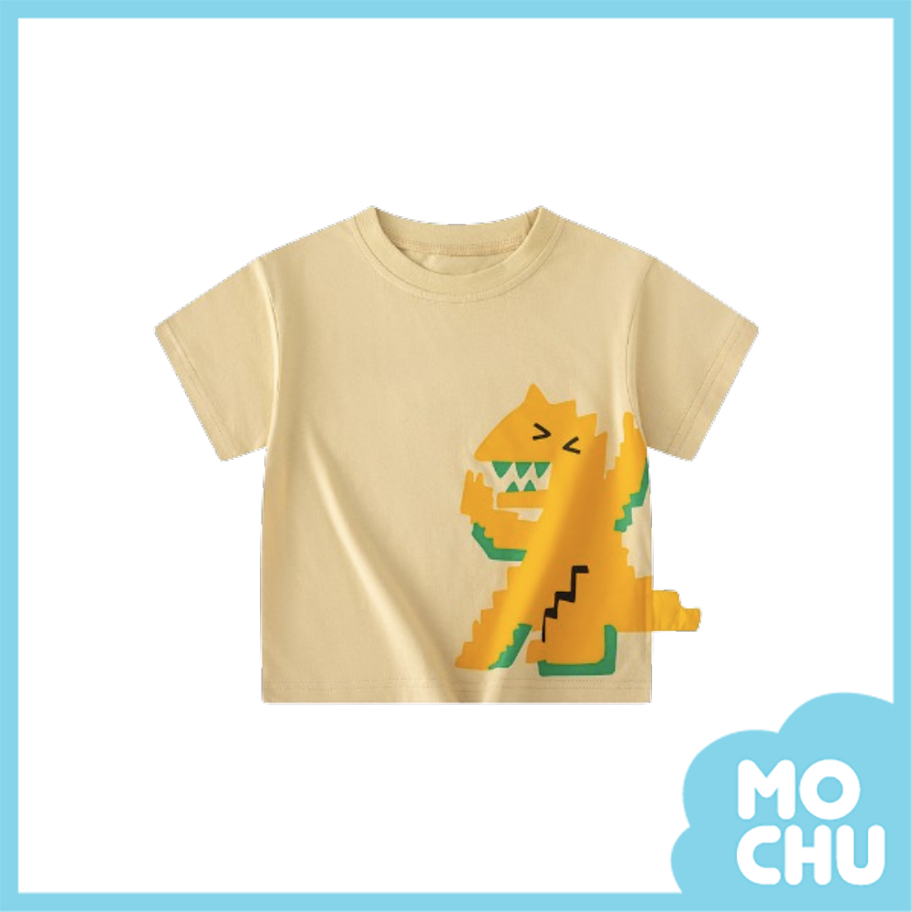 立體尾巴吶喊恐龍短袖上衣