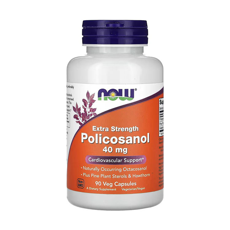 NOW Foods, Policosanol, Extra Strength, 40 mg, 90 Veg Capsules