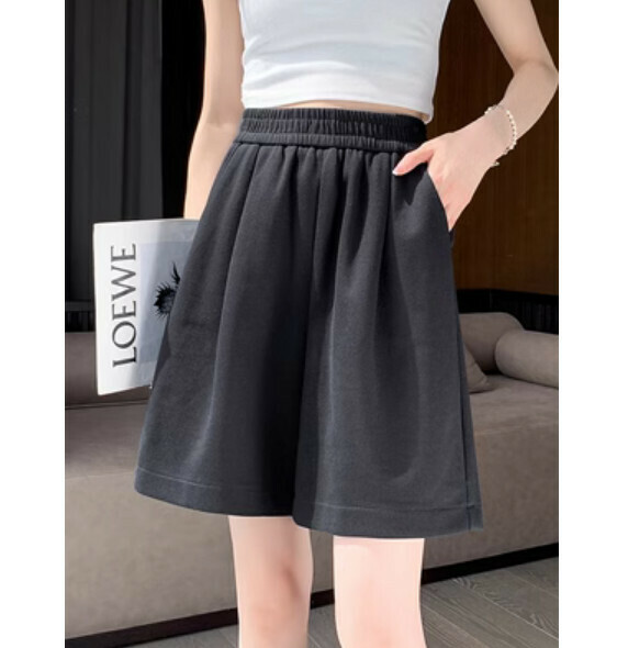 Summer thin high-waisted wide-leg pants (black) [Size: S-2XL] [Contact customer service to confirm the shipping size after placing an order]