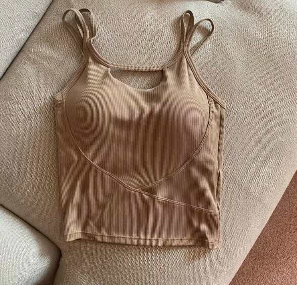Summer vest with chest pad (light brown) [Size: S-L] [Contact customer service to confirm the shipping size after placing an order]